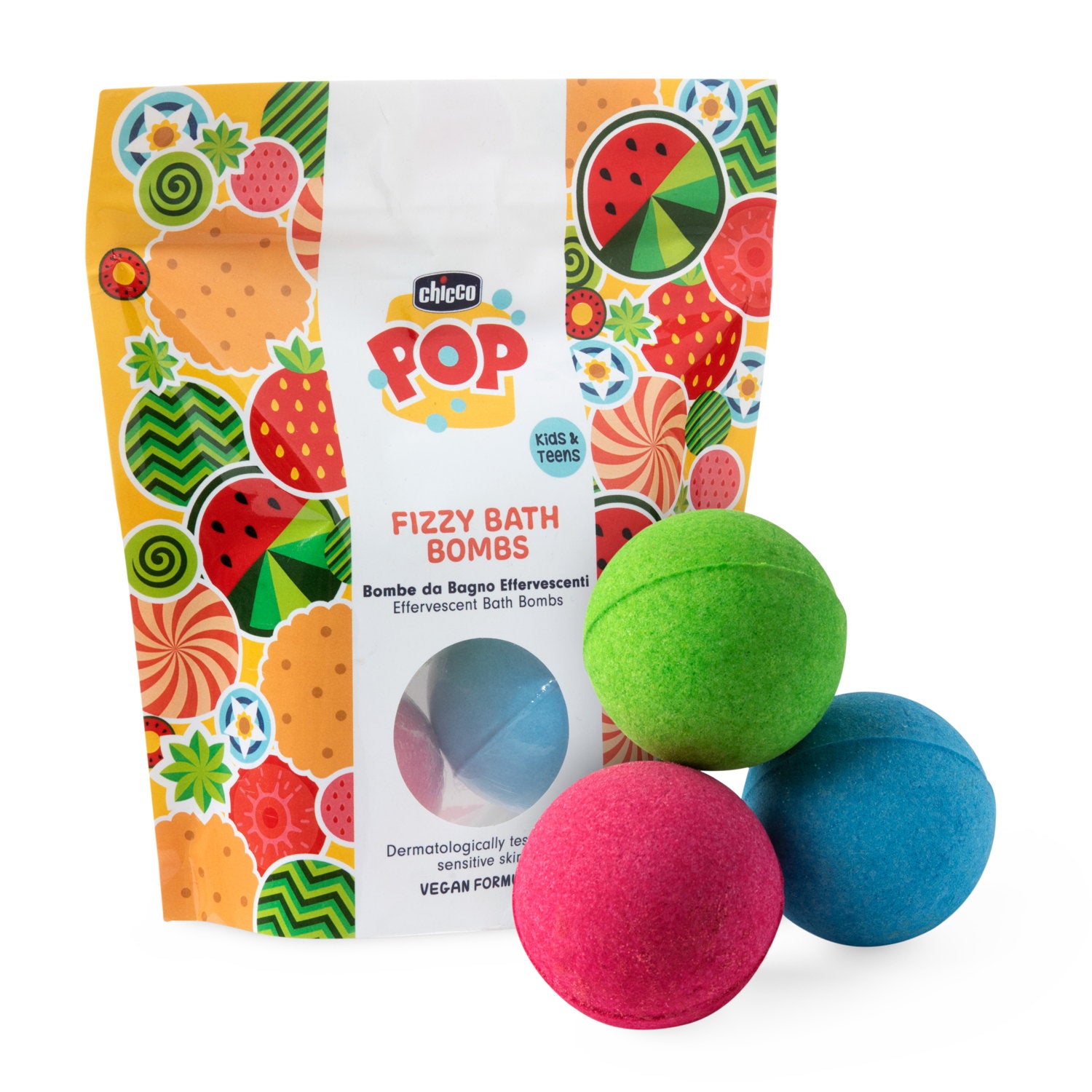 Set bombe efervescente de baie Chicco POP, 3 bucati, 3ani+ - Default Title [ps:8e2fb54b-6709-45f1-bf18-420fe9e5ea49]