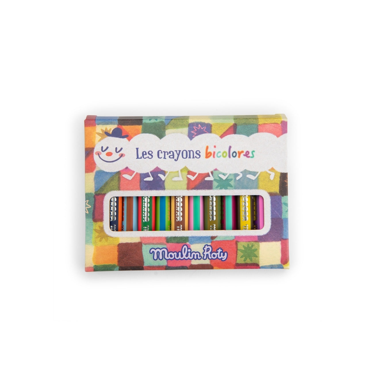 Set 12 Creioane Colorate Bicolore Moulin Roty - Default Title [ps:d85f103d-1779-48c7-a743-ba2a21edc8fa]