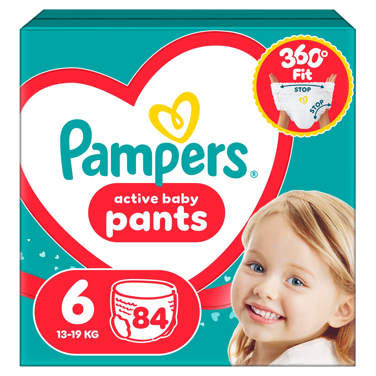 Pampers Active Baby Pants mărime 6, 14-19 kg, Mega Box 84 - Default Title [ps:2d4c885d-5ed5-49df-94dc-a653137b2a12]