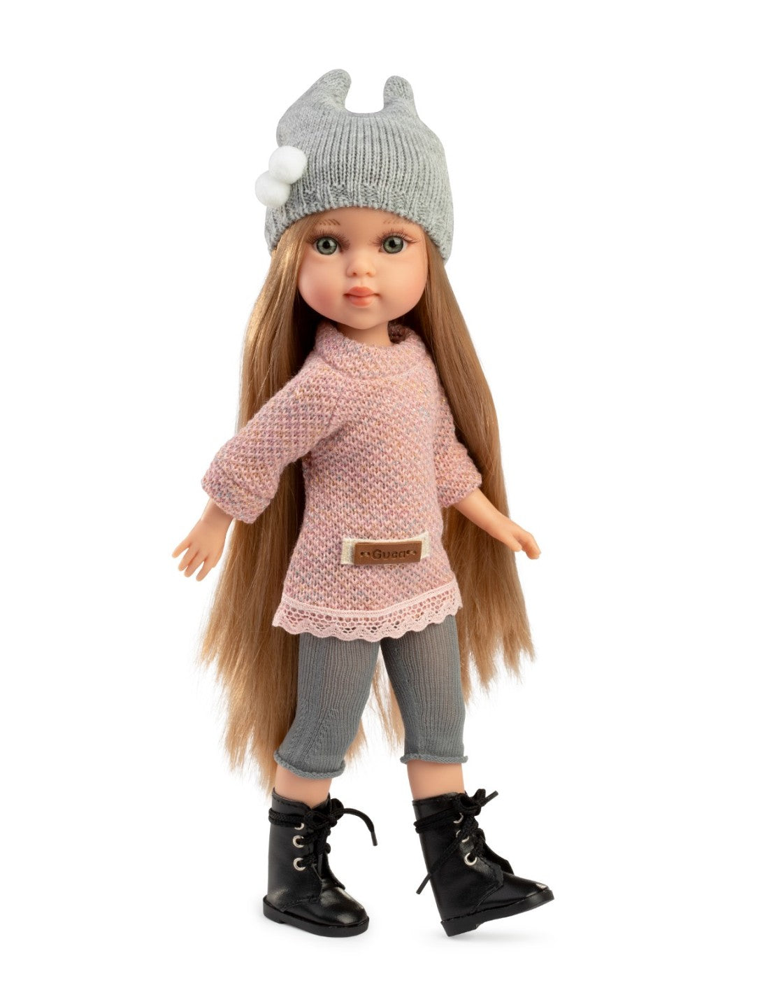 Papusa fashion, Penelope Vienna, 33 cm, par blond si ochi verzi, corp din vinil, cu outfit complet [ps:0328a006-0dcc-4015-a7a5-e583fe9de7d2]