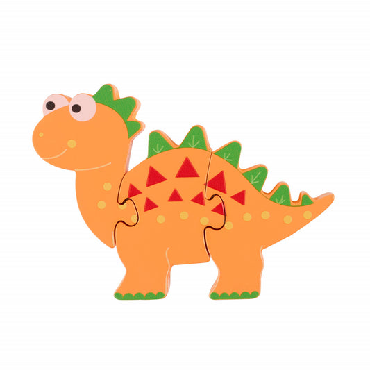 Puzzle dinozaur din lemn - Stegosaurus, Orange Tree Toys [ps:ba162dd4-10ee-4a75-bc33-477fca359ce5]