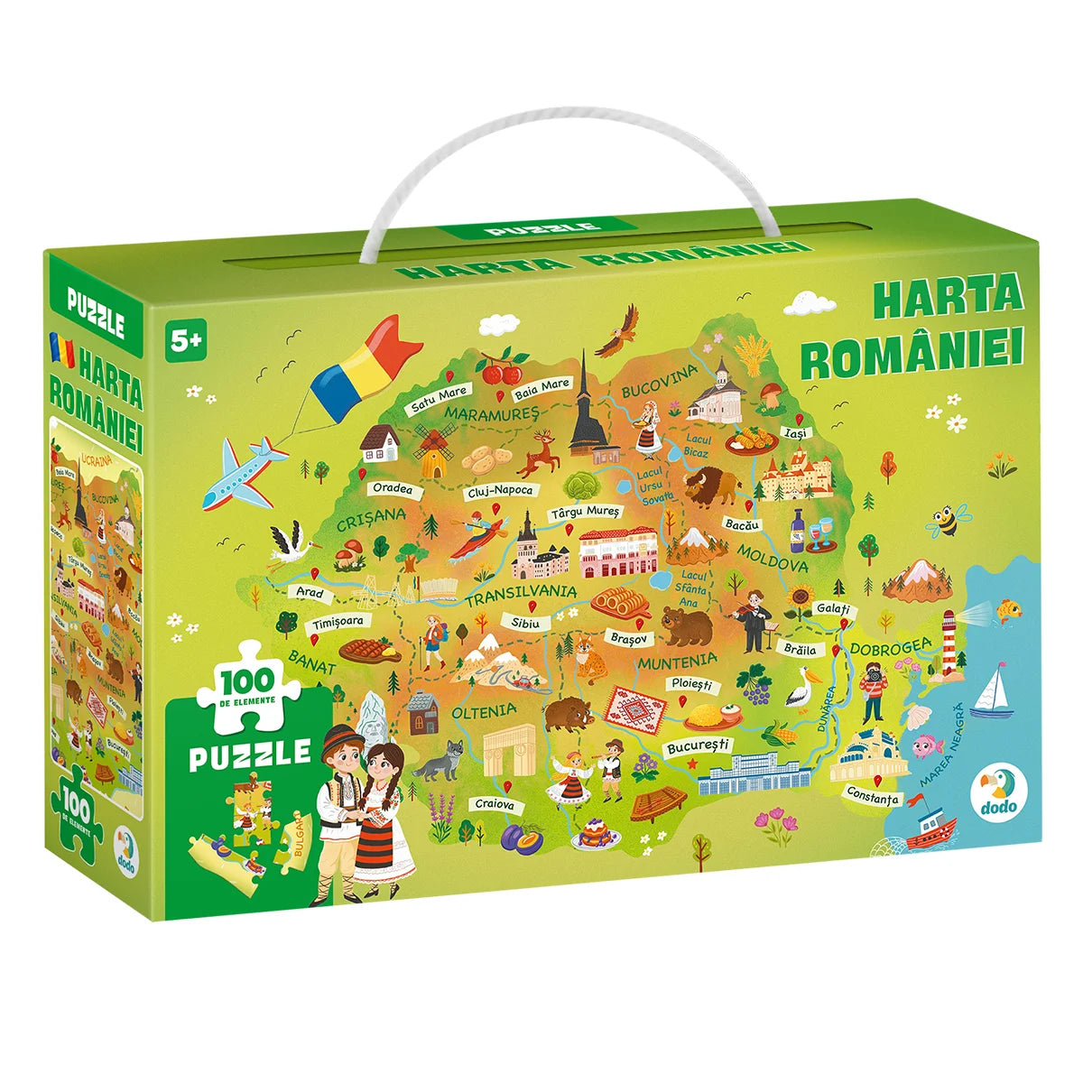 Puzzle Harta României 100 piese Dodo Toys - Default Title [ps:8c1e2811-8459-4541-b63e-72a31a168dcc]