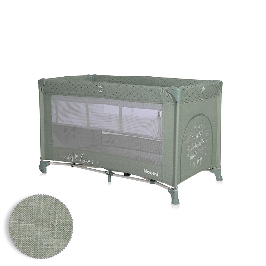 Pătuț Pliabil Lorelli Noemi, 2 Nivele, Mellow Rose Star - verde iceberg [ps:5c204c08-25da-41b2-8297-26693984aaf2]