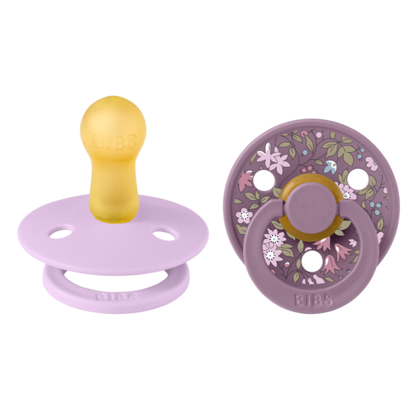 Set 2 Suzete BIBS x Liberty Chamomile Lawn, 0 luni, Mauve - Mauve/Violet Sky [ps:39c169af-1526-42c7-9bba-d777f85d8a85]