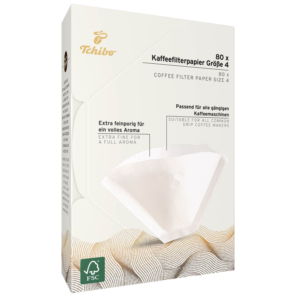 TCHIBO, filtru cafea, din hartie alb, nr 4, 80 buc [ps:a194ffbf-2a5e-4541-a18f-a74757eaa146]