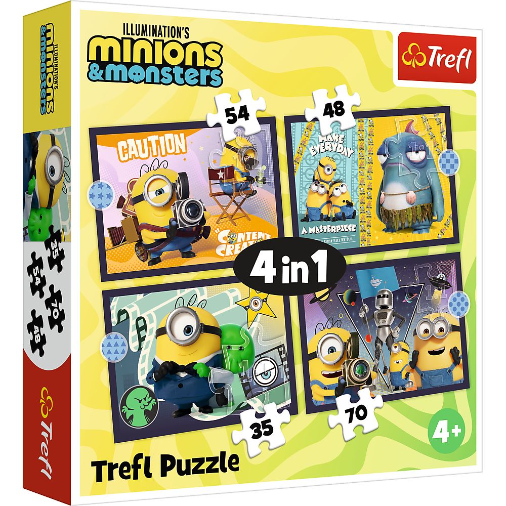 Puzzle Trefl 4in1 Noile Aventuri ale Minionilor - Default Title [ps:80aa6422-69f6-421b-abdf-e267eed3fb35]