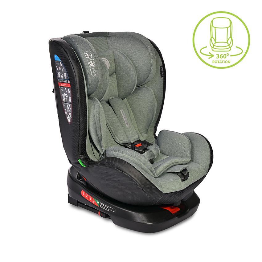 Scaun Auto Lorelli Nebula i-Size, Rotativ, 0-12 Ani, Black - Iceberg Green [ps:e6d2d476-02d1-42a8-9db4-63a2429a1b9c]