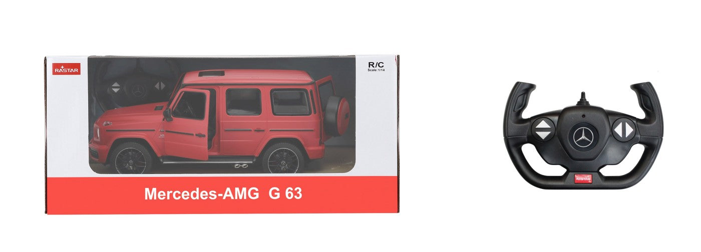 MASINA CU TELECOMANDA MERCEDES-BENZ G63 ALB SCARA 1 LA - Roșu [ps:ede828bb-4106-4fe3-9104-046248c3c41d]