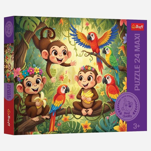 Puzzle Maxi Jungla 24 Piese Trefl - Jumbo - Default Title [ps:5710d295-a398-4784-9b26-11a28cc27a93]