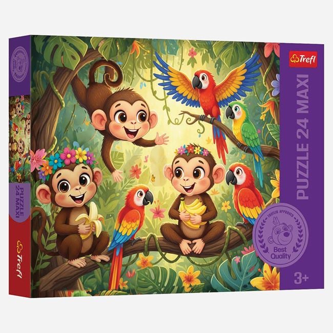 Puzzle Maxi Jungla 24 Piese Trefl - Jumbo - Default Title [ps:5710d295-a398-4784-9b26-11a28cc27a93]