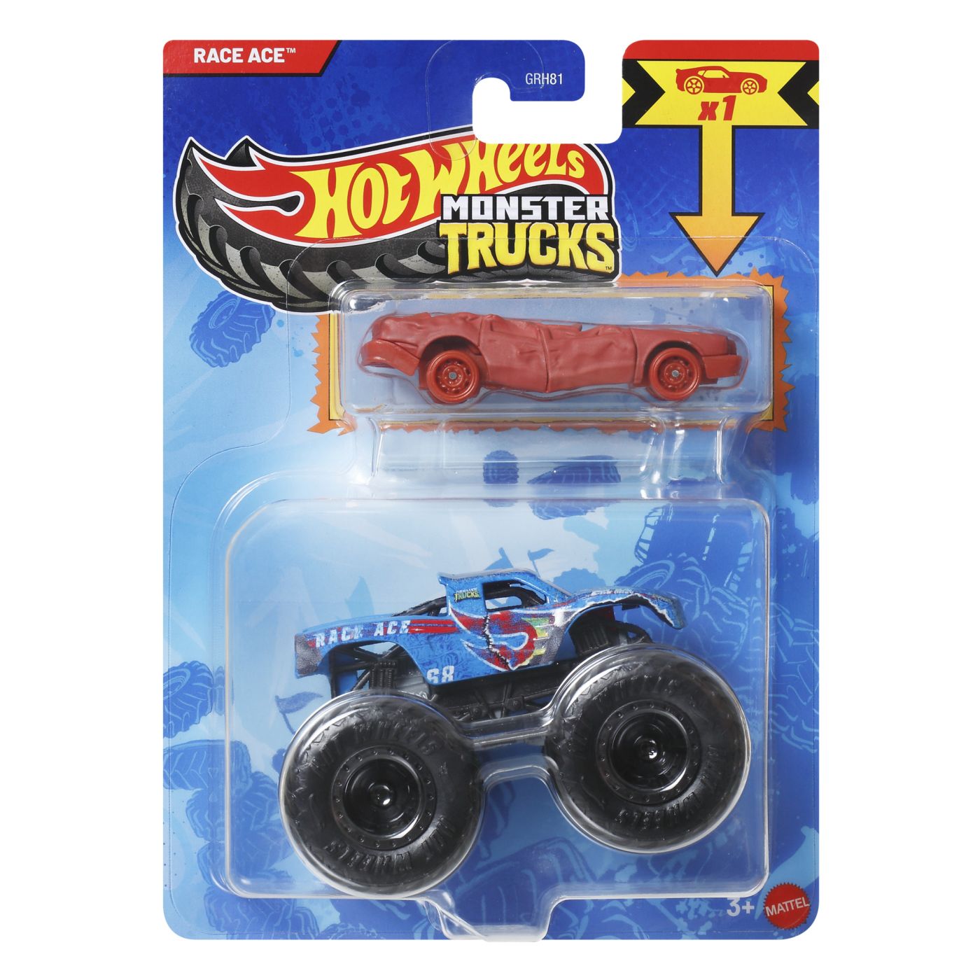 Set Hot Wheels Monster Truck și Mașină Race Ace Albastru - Default Title [ps:e607e0a3-bbe1-46de-94e0-7d460454512a]