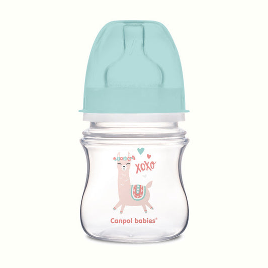 Canpol Babies Biberon AntiColic cu Gat Larg 120Ml Exotic Animals [ps:de5365b7-9921-4e84-92fc-17d80077eac7]