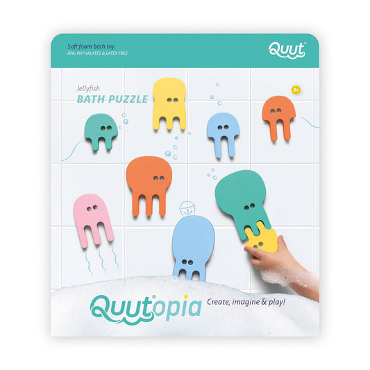 Puzzle de Baie Meduze Colorate, 10 piese, Quut Toys - Meduze colorate [ps:d6380826-30ce-4e1c-ba09-10e28c576b0e]