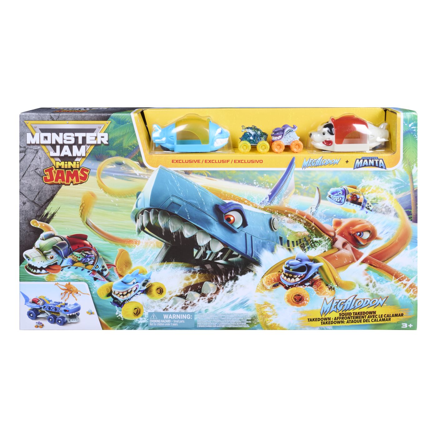 Monster Jam Mini Jams Megalodon Atacul Calamarului - Spin - Default Title [ps:c34980d0-d810-4c3d-a7ee-3e32b43f718d]