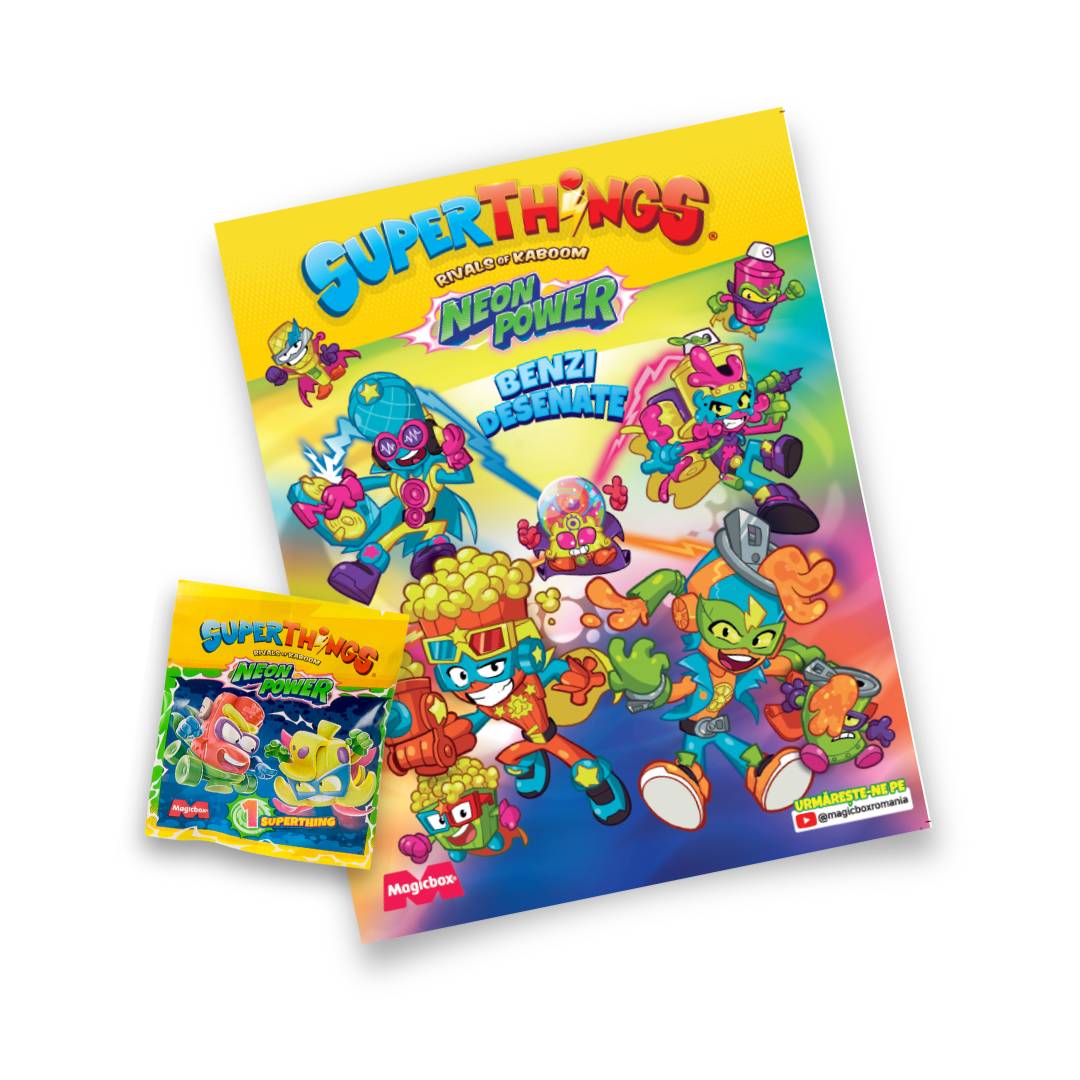 SUPERTHINGS revista, revista si jucarii, cu jucarii neon [ps:9be26370-ad56-491c-92bd-a9794faac496]
