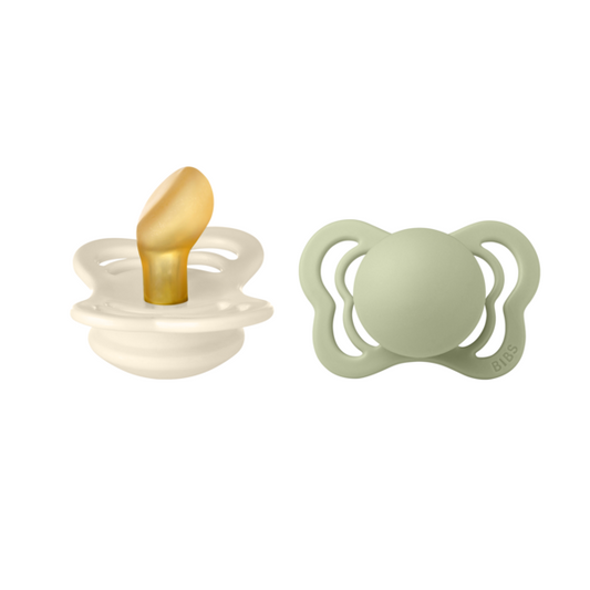 Set 2 Suzete BIBS Couture Latex, Tetină Anatomică, 0 luni - Sage [ps:d85ea333-27f5-430c-a4bf-8ccb8c04eab9]