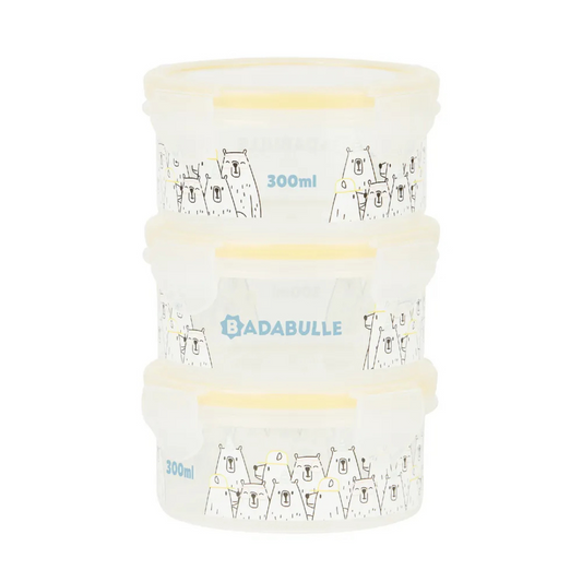 Set 3 Boluri Ermetice Badabulle Maxi 300ml pentru Hrana Bebe - Default Title [ps:cd71859f-0b65-4103-bd49-4181f7e53147]