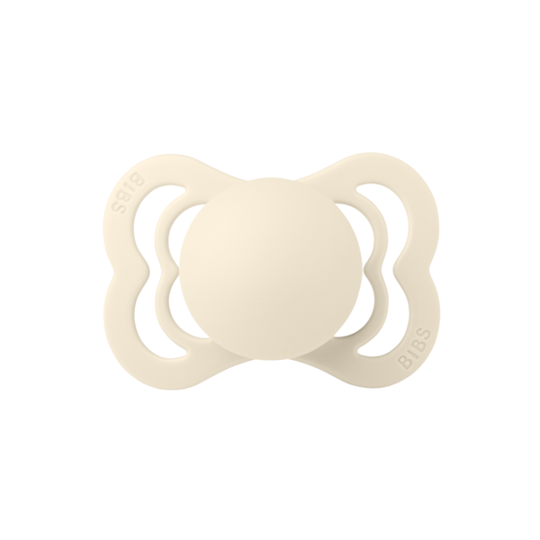 Suzeță BIBS Supreme Latex, Tetină Simetrică, 0 luni, Ivory - Ivory [ps:641f757a-5b54-414d-b681-517fdcff86c8]