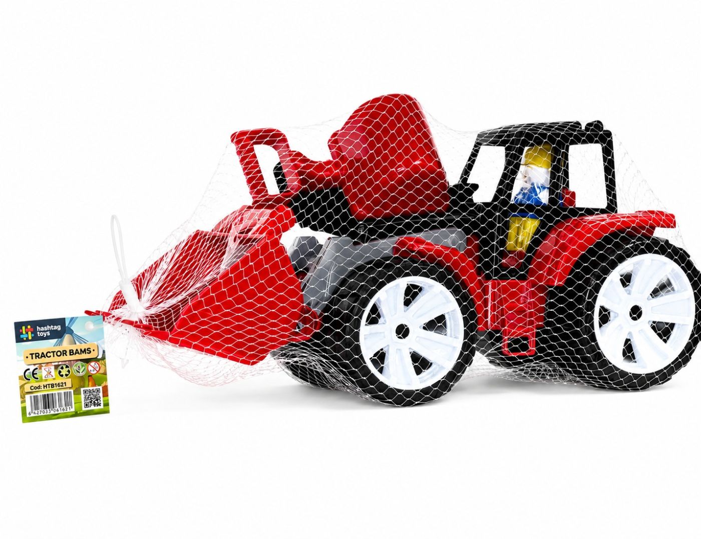 Tractor BAMS 2 cu 2 Cupe Militar - Viva Toys - NEGRU ROSU [ps:cf6a05d8-7786-4cf1-9850-79b13c1376df]