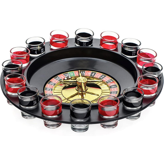 Ruleta cu Pahare de Shot Flippy, 30 cm, Rosu/Negru - Rosu/Negru [ps:771d16b3-a1ee-4210-a251-a6abf0b7f9b1]
