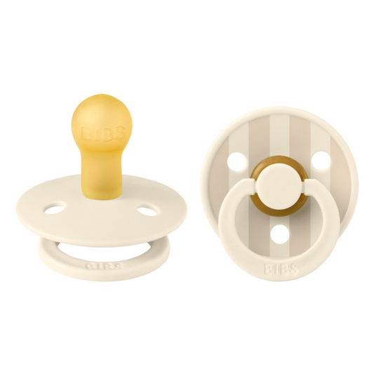 Set 2 Suzete BIBS Colour Studio Stripe Latex, 6 luni+, Sage - Ivory/Vanilla [ps:2974ed28-203b-4c20-907c-f58001783526]