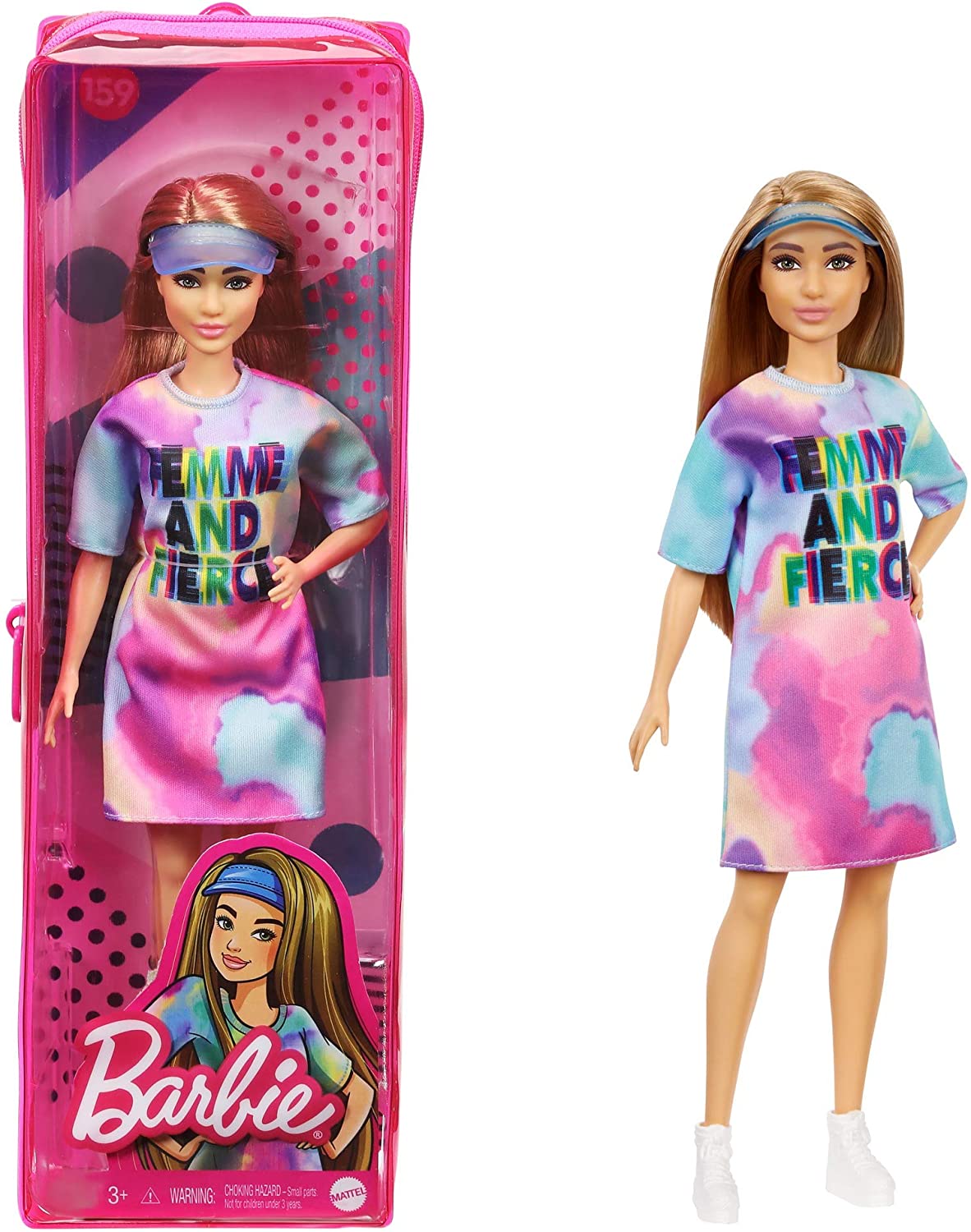 PAPUSA BARBIE FASHIONISTA CU PARUL BLOND SI ROCHITA SPORT [ps:fadf875c-04ea-4417-a037-2e4ed27b5e38]