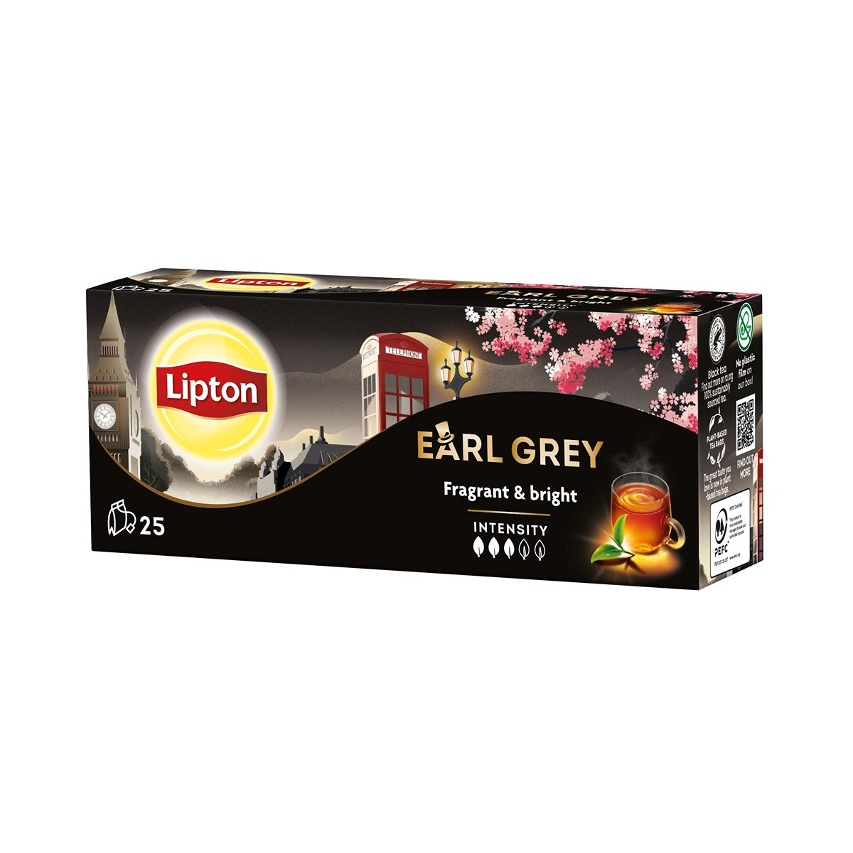 LIPTON Earl Grey Classic, ceai, Negru, 25 pliculete [ps:68efd37d-8ae3-4aa8-8d3f-9cf99173ef37]