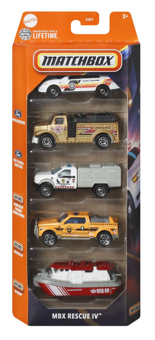 Set 5 Mașinuțe Metalice Matchbox Rescue IV - Mattel - Default Title [ps:40b89362-7302-497f-90ad-f33eedccd089]