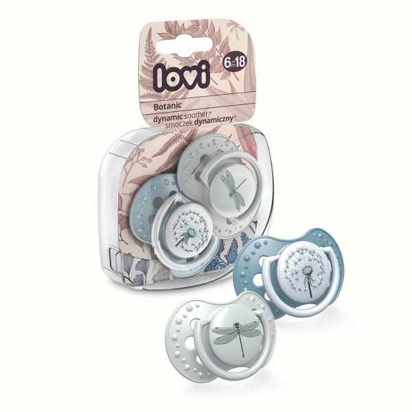 Lovi Suzeta Silicon Dynamic 6-18M 2 Pcs Botanic Baiat - 22/871Boy [ps:8a1c5fe7-068c-46db-a5b2-f2a2f6aff6b5]