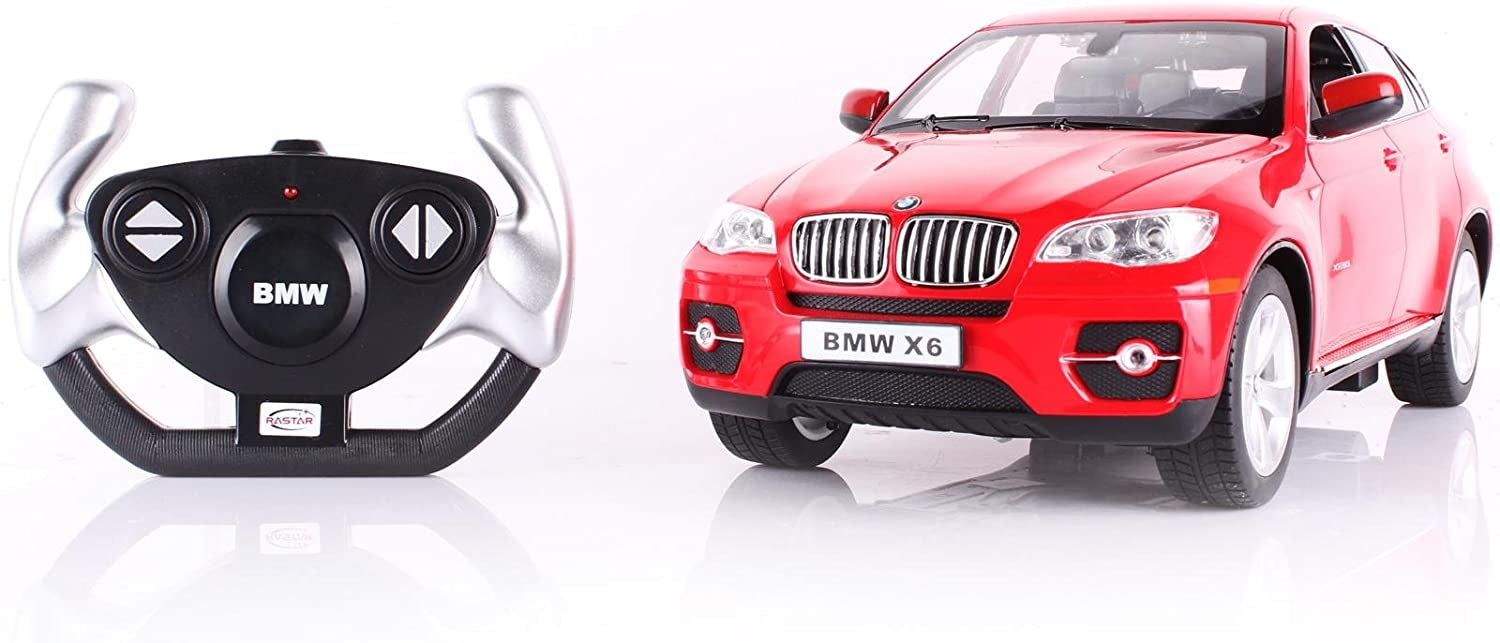MASINA CU TELECOMANDA BMW X6 ROSU CU SCARA 1 LA 14 [ps:9c47afdb-21a0-4217-b122-d419788911a2]