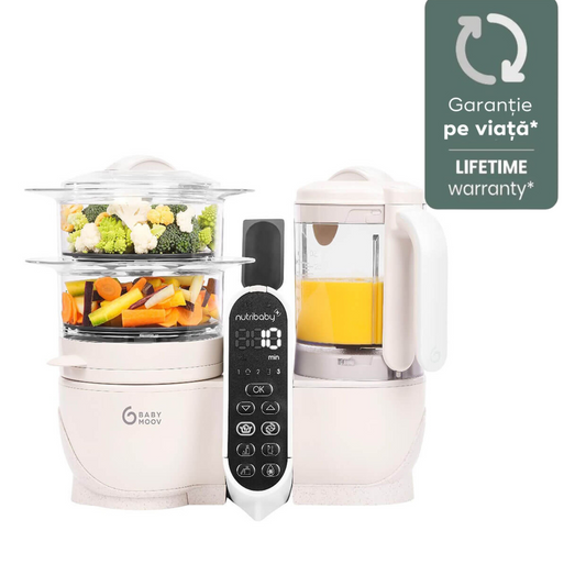 Babymoov Nutribaby Robot 5 in 1 Mineral Beige - Mineral Beige [ps:9568f7ef-8509-40b1-b611-1792a45de4ac]