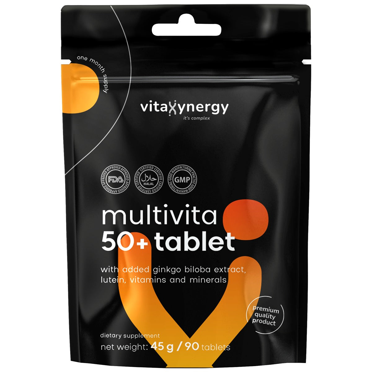 VITAXYNERGY Multivita 50+, supliment alimentar, 90 tablete, 1 buc [ps:a7b32e60-ab70-49e0-a48c-3c97dbff5d41]
