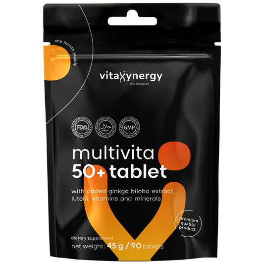 VITAXYNERGY Multivita 50+, supliment alimentar, 90 tablete, 1 buc [ps:a7b32e60-ab70-49e0-a48c-3c97dbff5d41]