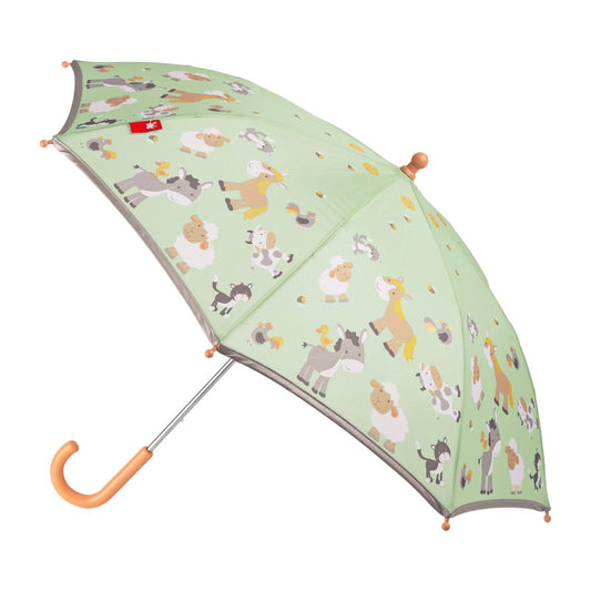 Umbrela pentru copii cu margine reflectorizanta, Ferma, Sigikid [ps:f8e7ff3f-7278-4944-bba0-45644607f377]
