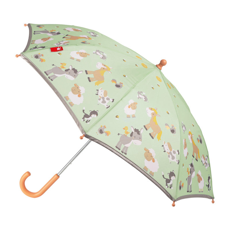 Umbrela pentru copii cu margine reflectorizanta, Ferma, Sigikid [ps:f8e7ff3f-7278-4944-bba0-45644607f377]