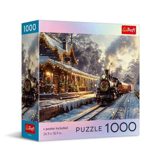 Puzzle Trefl 1000 Piese - Christmas Express cu Poster - Default Title [ps:09376be9-bd61-4006-bf50-d8585ca35623]