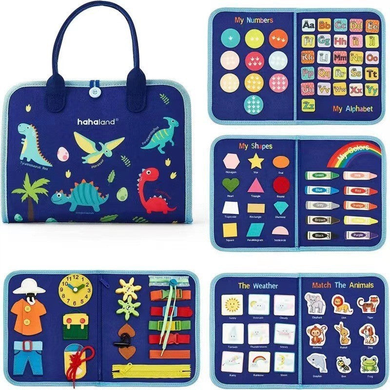 Carte Senzorială Montessori Flippy Dinozauri, 5 Pagini - Default Title [ps:9387742c-371d-4222-bdf5-7ec862762930]