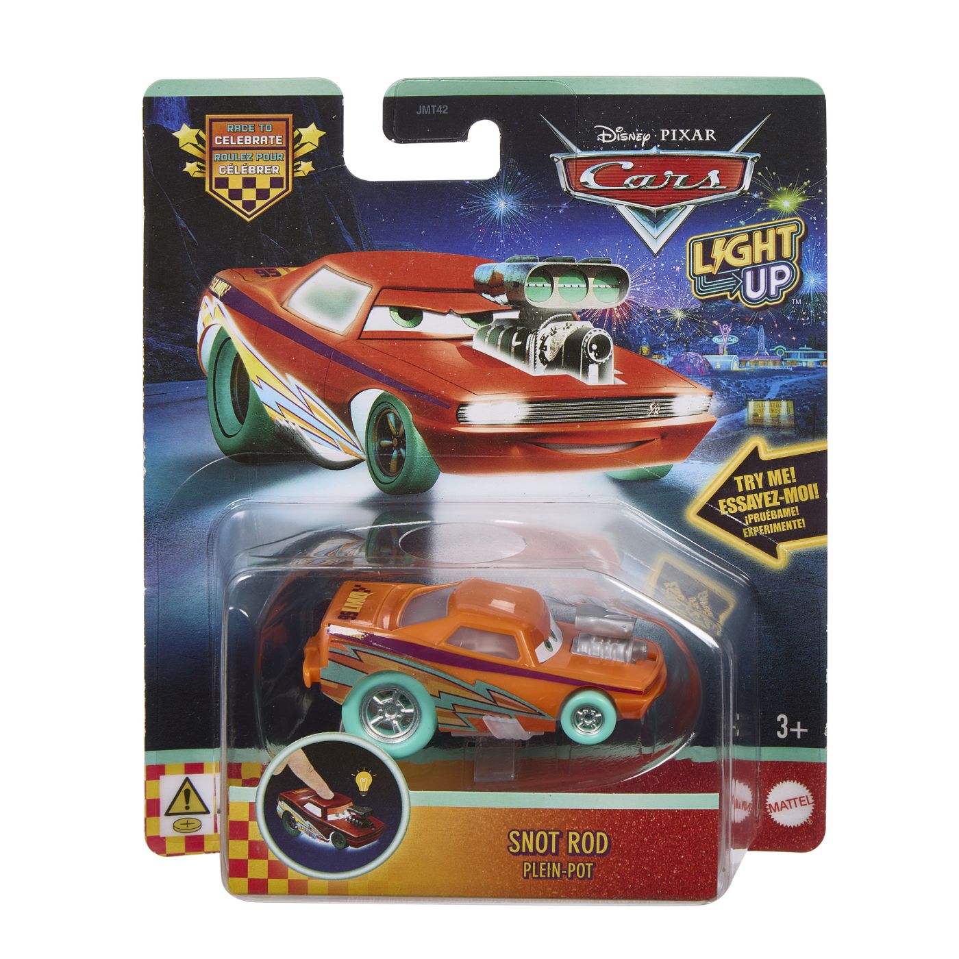 Mașinuță Luminoasă Cars Snot Rod 1:55 - Mattel - Default Title [ps:e041da75-e7e4-4c08-9274-ac5179144b18]