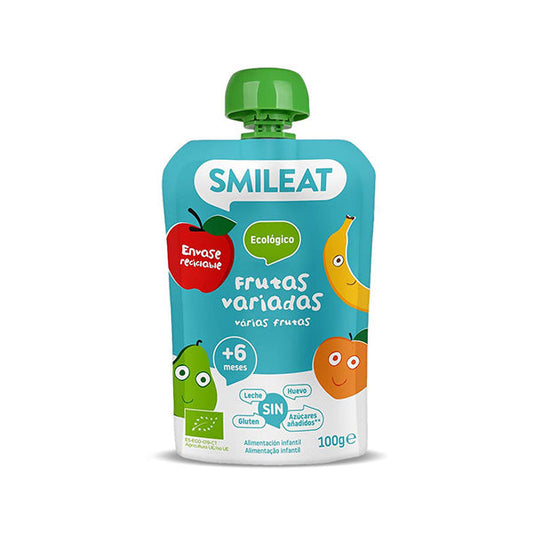 Smileat Gustare piure din mix de fructe 100g, +6 luni, Eco [ps:16986dfa-f6ad-4b31-b0f4-b5ada6f864d6]