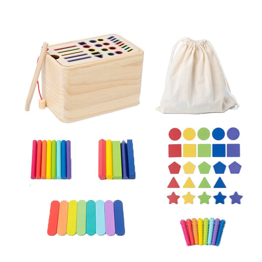 Jucărie Montessori Flippy Sortare Forme și Culori, 56 piese - Default Title [ps:67bb2e76-89e4-4c07-8007-9b8a6758772a]