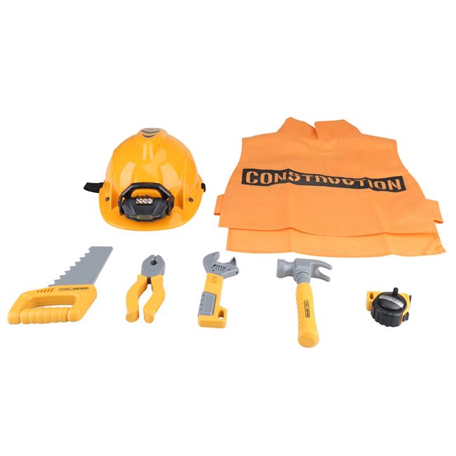 Set Jucărie Unelte cu Cască, Sunet și Lumină Jumbo - Galben [ps:e1a4cfe3-16d0-4634-9888-d9be1af508f0]