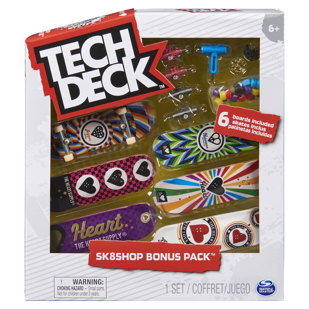 TECH DECK PACHET 6 PIESE CU ACCESORII FINGERBOARD HEART - Heart [ps:8c91e88b-d907-44e4-858a-b485d5f74cd3]