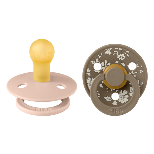 Set 2 Suzete BIBS x Liberty Colour, Latex, 0 luni - Dark Oak - Dark Oak/Blush [ps:ce9dde07-e039-4273-b9d2-710b2ff9064d]
