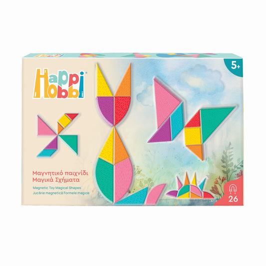 Jucărie Magnetică Forme Magice Happi Hobbi AS - 26 Piese - Default Title [ps:0689a0ce-9667-4f18-adb3-611f6dd199bc]