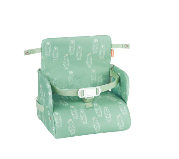 Scaun Booster Pliabil Badabulle Nomad Verde cu Ursuleti - Verde [ps:24de18e7-871b-4ce8-ab08-c71146e77a71]