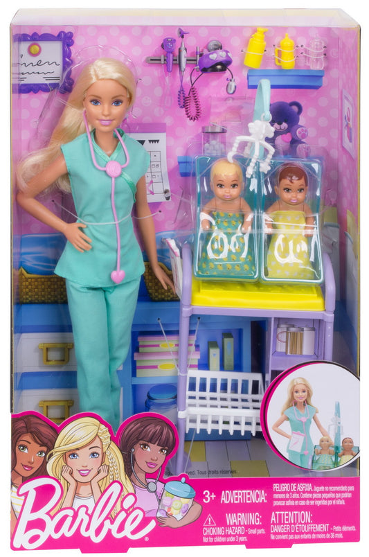 BARBIE CARIERE SET MOBILIER CU PAPUSA DOCTOR PEDIATRU [ps:fb47150c-ccd5-427d-ba5b-7d292021a02a]