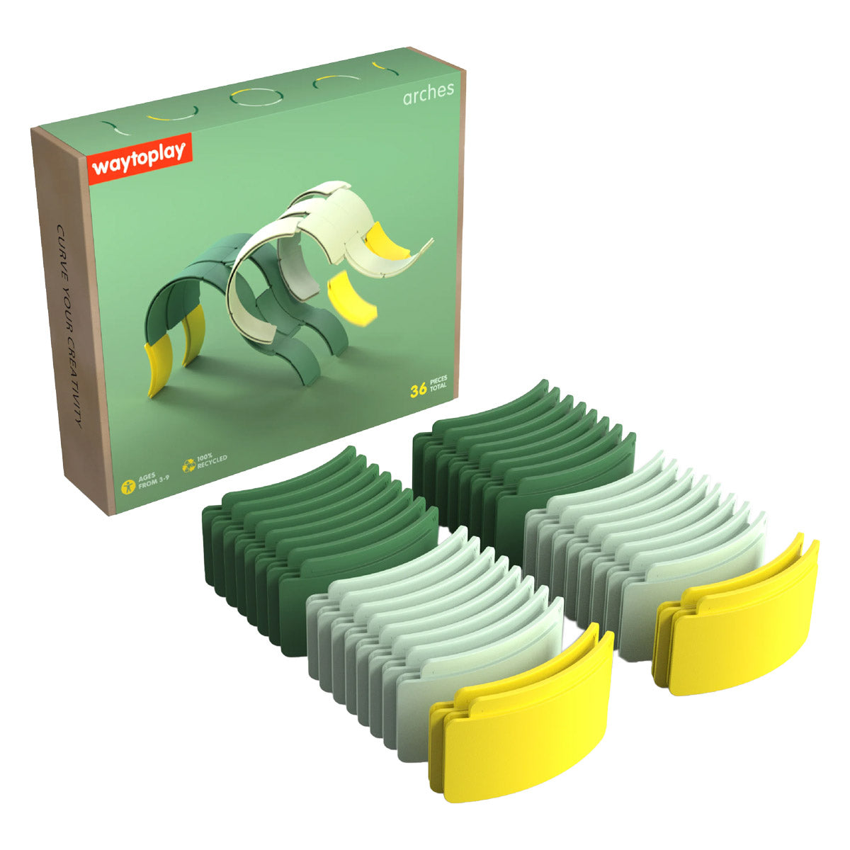 Waytoplay Arches - Set Creator Piste cu 36 Piese - Default Title [ps:a89edcc1-2d93-4074-818b-d4f9459c50b3]
