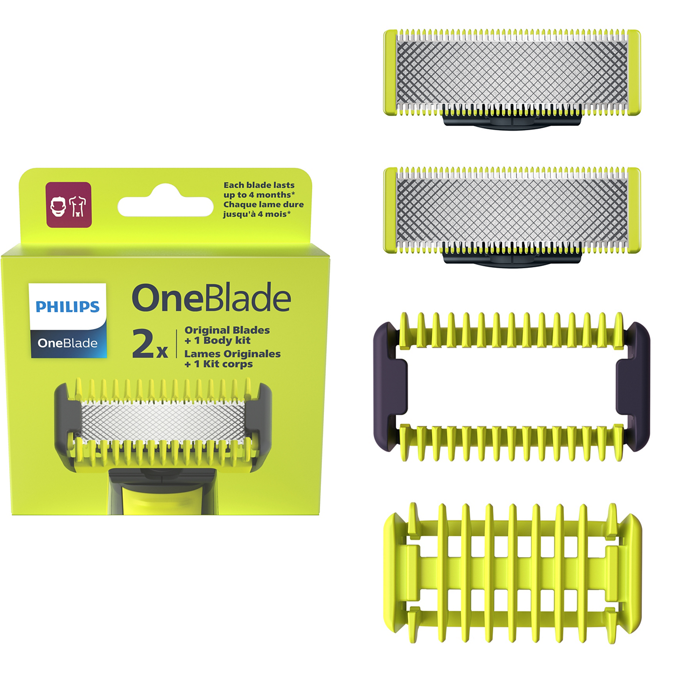 QP620/50 Kit lame inlocuibile OneBlade Philips OneBlade - QP620/50 [ps:b38b3916-3dab-430a-9e79-4fce0c7eae63]