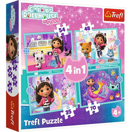 Puzzle Trefl 4în1 Marea Aventură a lui Gabby | Infant - Default Title [ps:82d14f26-5ca7-4403-8797-9fa5cf388946]