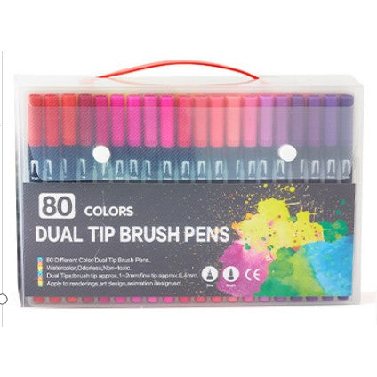 Set 100 Carioci Flippy pe Bază de Apă, Multicolor - 80 buc [ps:89306272-1637-4cfe-ba86-fa474bc64dcb]